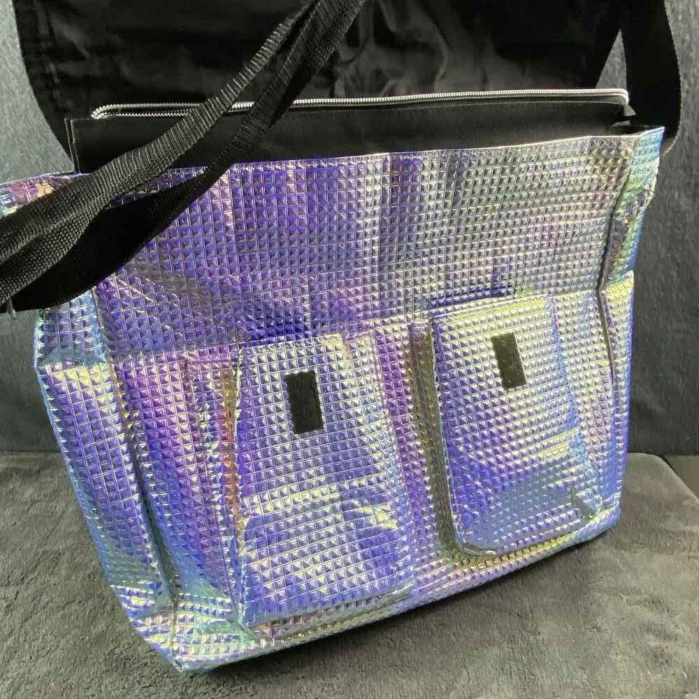 Justice Rainbow Messenger Bag Girls Shoulder Crossbody Y2K Sparkle School Retro